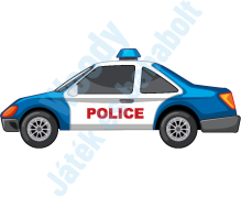 Rendőrautó ovisjel